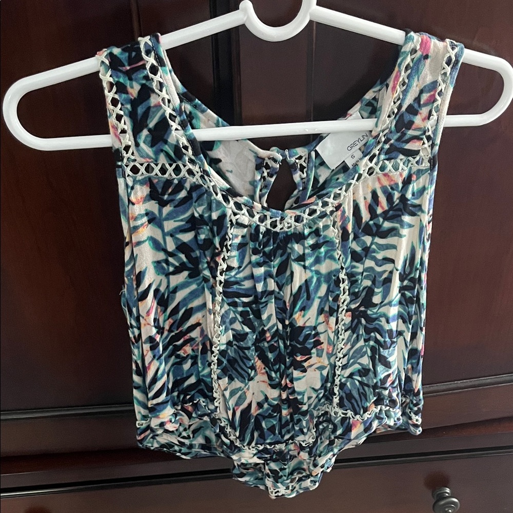 Greylin Multicolor Patterned Bodysuit